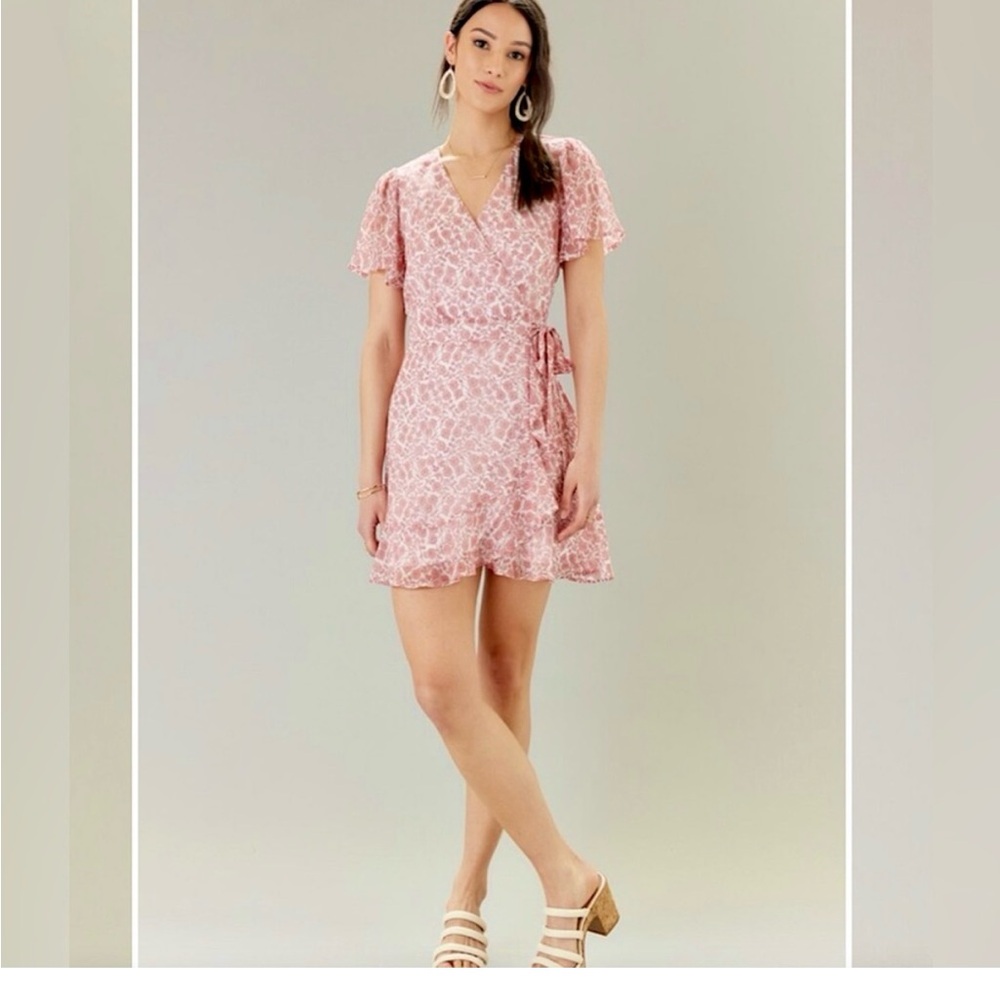 Francesca’s Mi Ami Spring Wrap Dress Size 1X